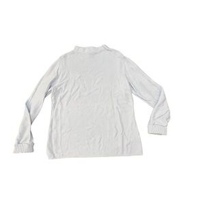 Ann Taylor Factory Baby Blue Thermal Pullover Boat‎ Neck Sweater Size Large